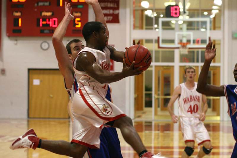 a basketball player in action
