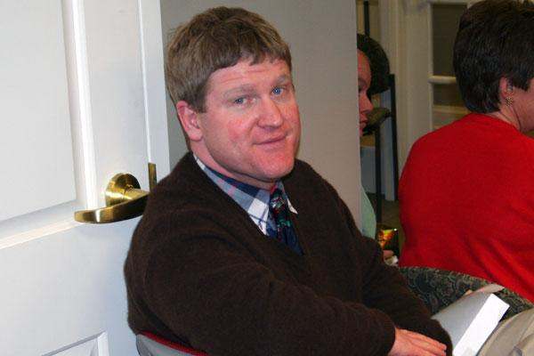 a man sitting in a chair