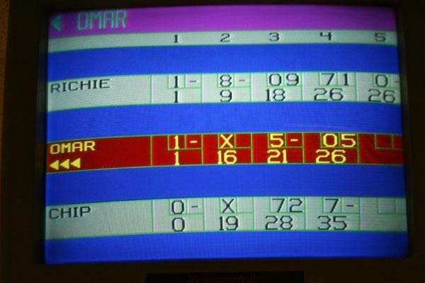 a screen shot of a scoreboard