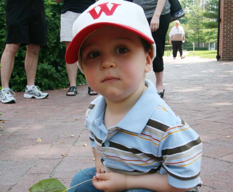 a child wearing a hat