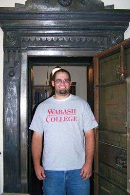 a man standing in a doorway