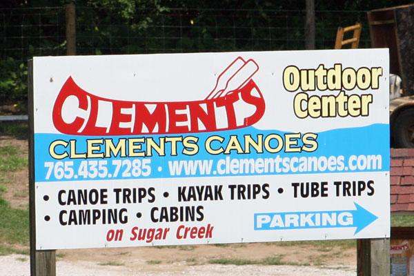 a sign with text and images
