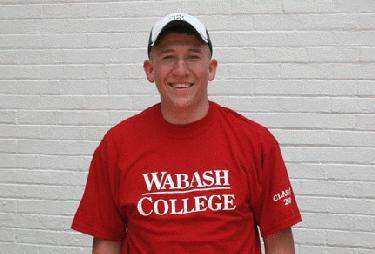 a man wearing a red shirt