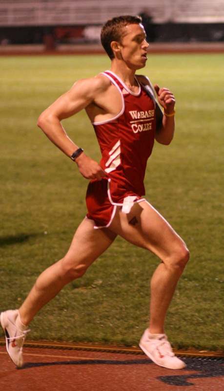 a man running on a field
