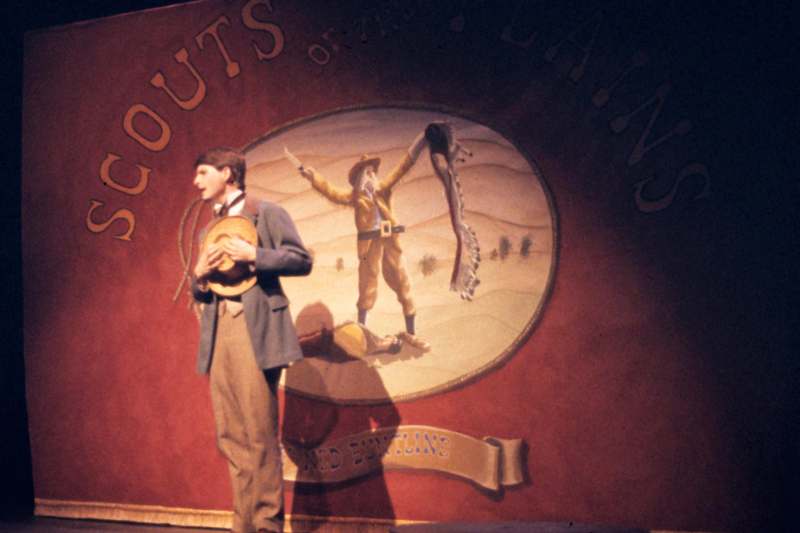 a man standing on a stage