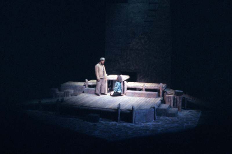 a man standing on a stage