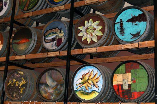 barrels of barrels with paintings on them