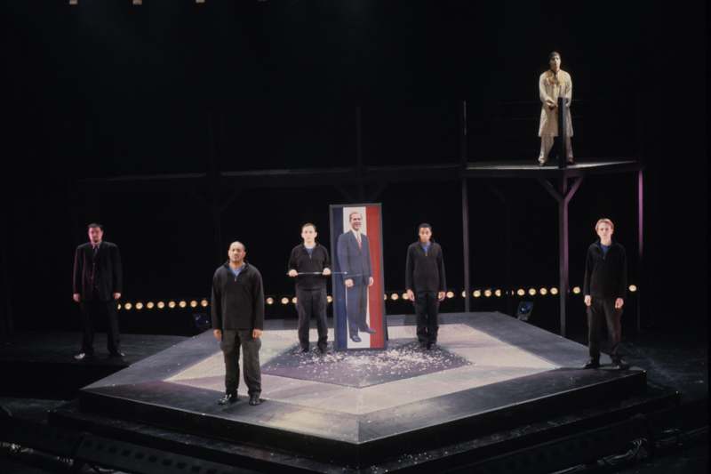 a group of men on a stage