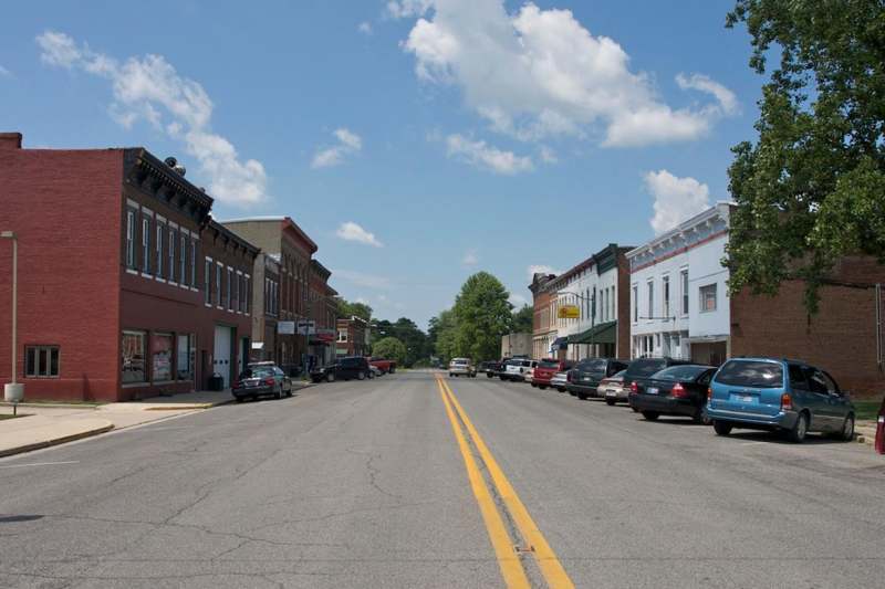 a street with cars parked on it