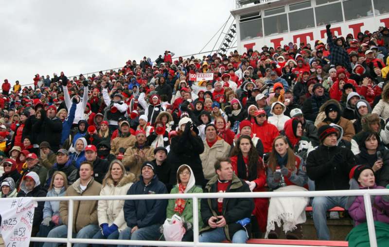 a crowd of people in the stands