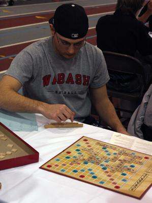 a man playing a game