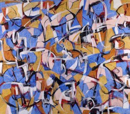 a painting of various colors