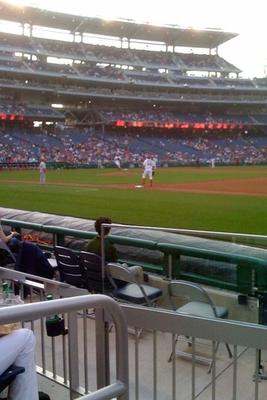 a baseball game in a stadium