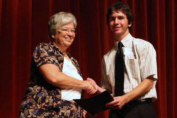a man and woman shaking hands