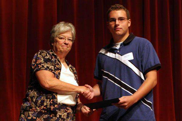 a man and woman shaking hands