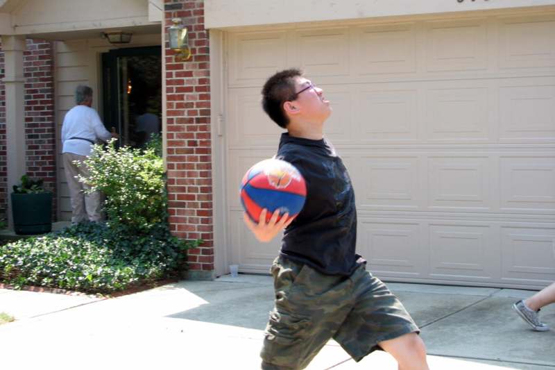 a man throwing a ball