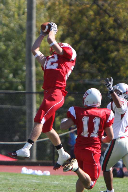 a football player jumping in the air