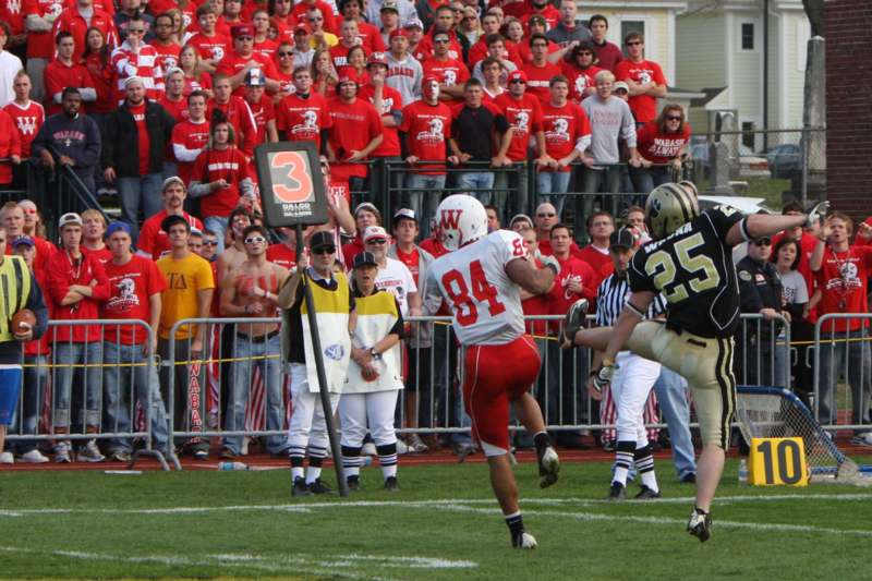 a football player running on a field with a crowd watching