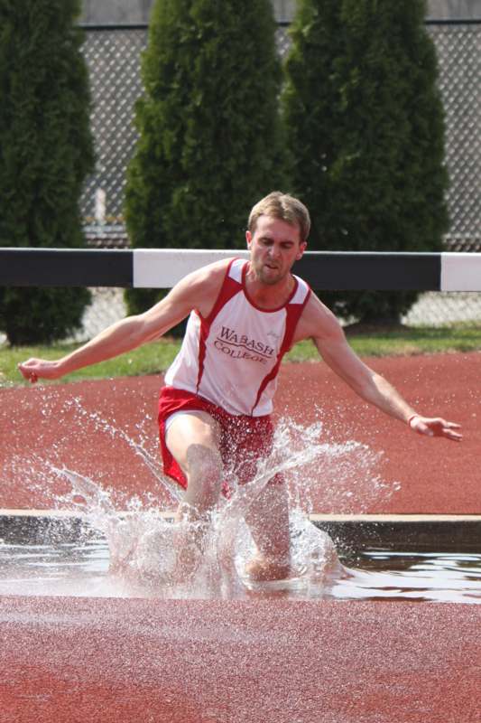 a man running in a pool of water