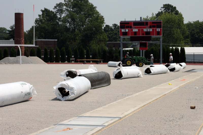 a group of rolls of water pipes