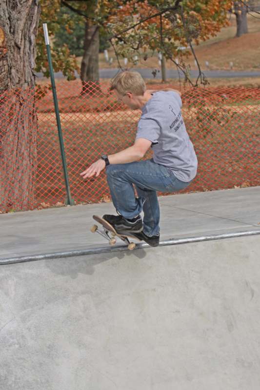 a man riding a skateboard