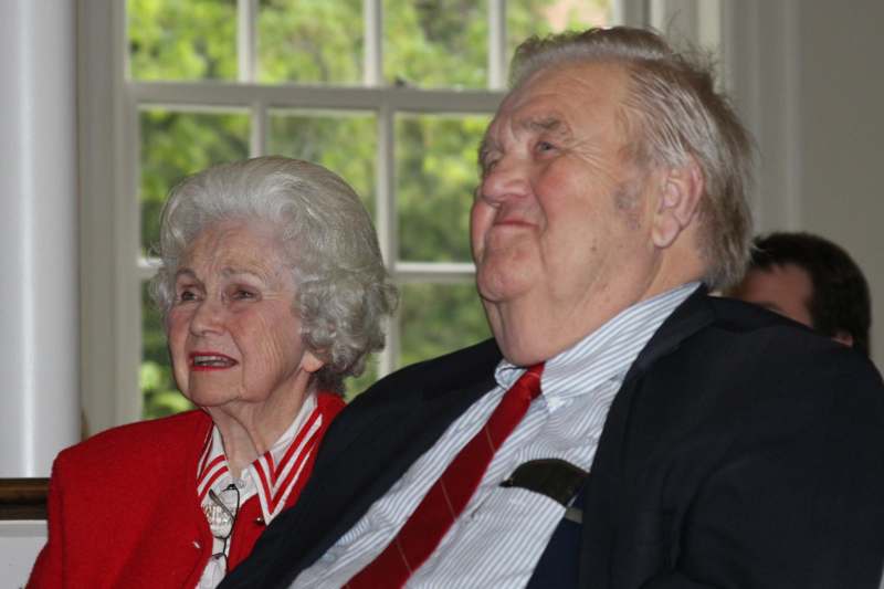 a man and woman sitting together