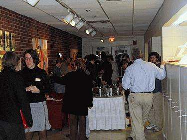 a group of people at a party