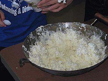 a bowl of white food