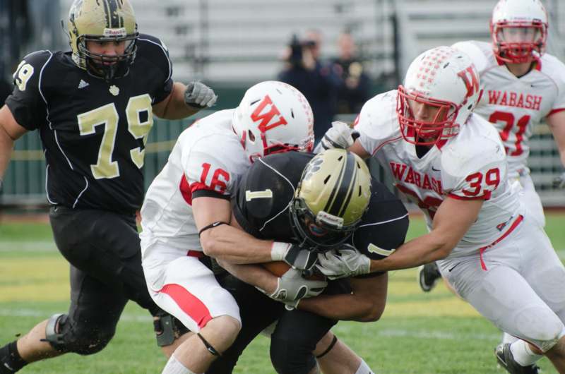 a group of football players on a field