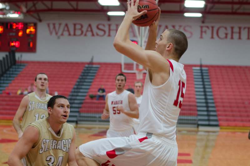 a basketball player in a gym