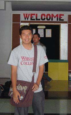 a man standing in front of a door