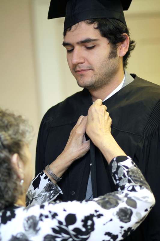 a man wearing a robe