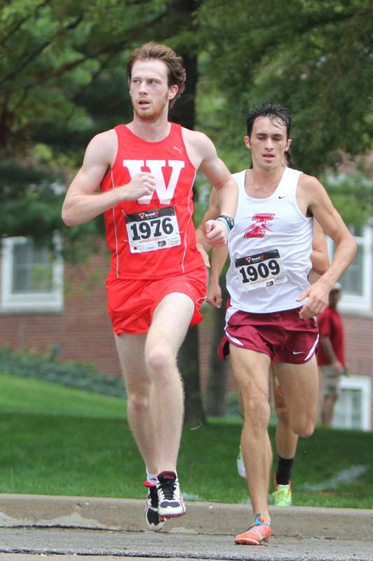 two men running in a race