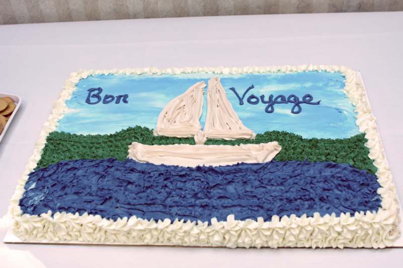 a cake with a sailboat on it