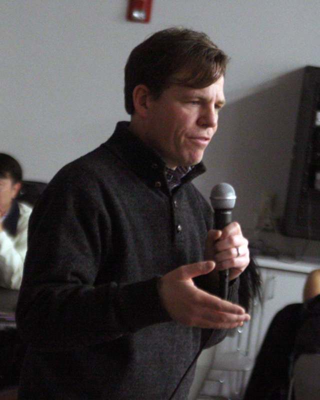 a man holding a microphone