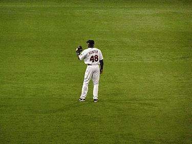 a baseball player on the field