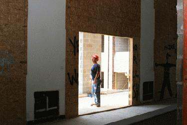 a man standing in a doorway