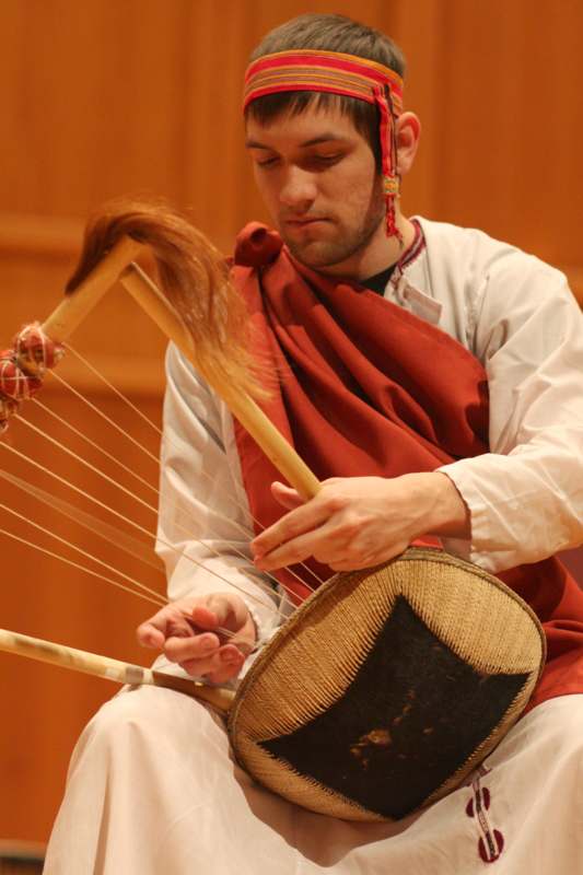 a man playing a musical instrument