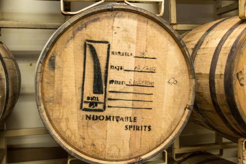 a barrel with writing on it
