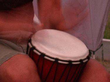 a close-up of a drum