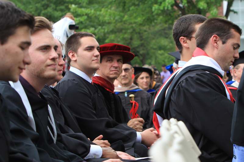 a group of people in graduation gowns