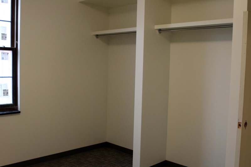 empty closet with shelves
