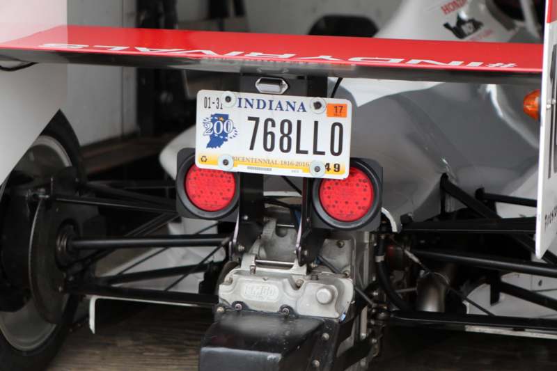 the back of a race car