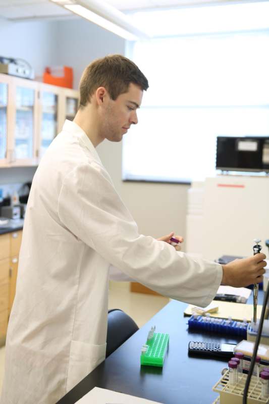 a man in a lab coat