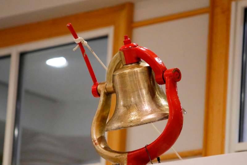 a bell on a rope