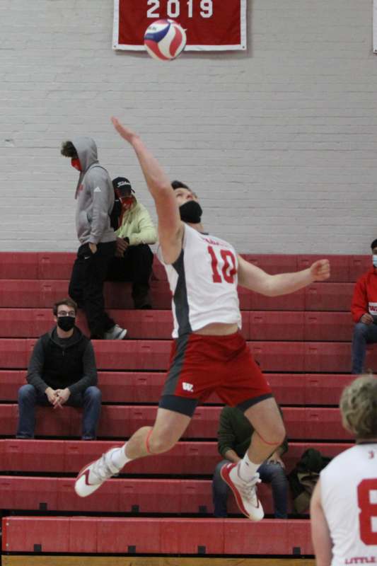 a man jumping in the air