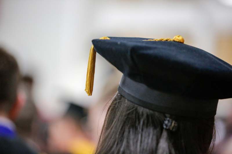 a close up of a graduation cap