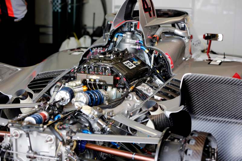 a close up of a car engine