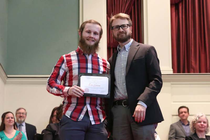 J. Crawford Polley Mathematical Writing Prize recipient Eric Andelin Green