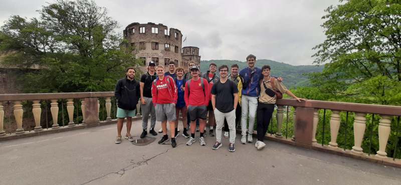 Wabash group, immersion trip, Heidelberg Castle.